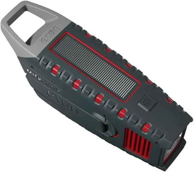 Alt view image 6 of 7 - Eton Odyssey Multi-Powered All-Band Bluetooth Emergency Radio with RDS, Red