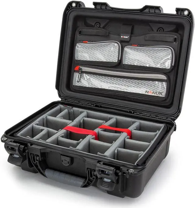 Alt view image 2 of 5 - Nanuk R 925 Eco-Friendly Waterproof Hard Case w/Lid Organizer & Dividers, Black