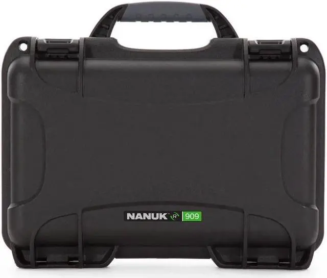 Alt view image 3 of 5 - Nanuk R 909 Eco-Friendly Waterproof Hard Case with Foam, Black #909SR010BK-0A0