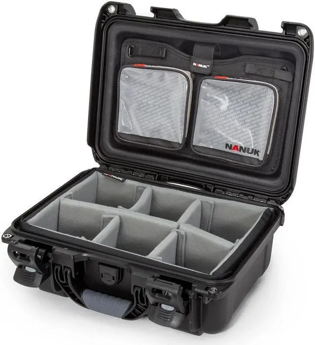Alt view image 2 of 5 - Nanuk R 915 Eco-Friendly Waterproof Hard Case w/Lid Organizer & Dividers, Black
