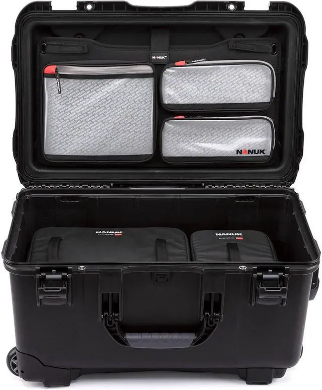 Main image of Nanuk Media Series 935 Wheeled Waterproof Hard Case with N-Cubik 17S, 17M Insert and Lid Organizer, Black