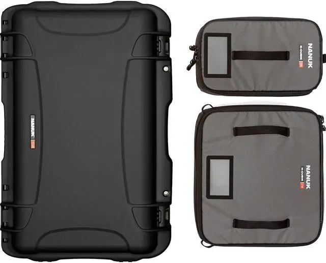 Alt view image 6 of 7 - Nanuk Media Series 935 Wheeled Waterproof Hard Case with N-Cubik 17S, 17M Insert and Lid Organizer, Black