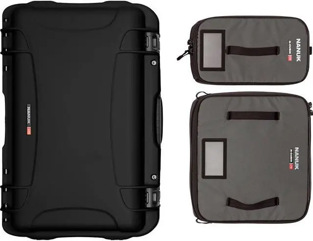 Alt view image 7 of 7 - Nanuk Media Series 935 Wheeled Waterproof Hard Case with N-Cubik 17S, 17M Insert and Lid Organizer, Black