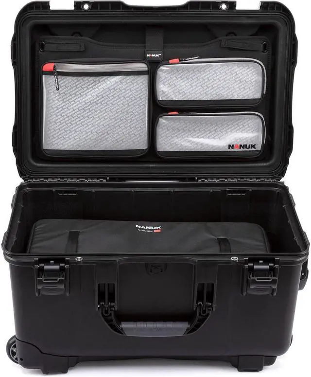 Main image of Nanuk Media Series 935 Wheeled Waterproof Hard Case with N-Cubik 17L Insert and Lid Organizer, Black