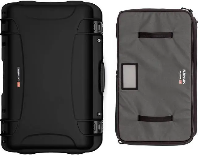 Alt view image 7 of 7 - Nanuk Media Series 935 Wheeled Waterproof Hard Case with N-Cubik 17L Insert and Lid Organizer, Black