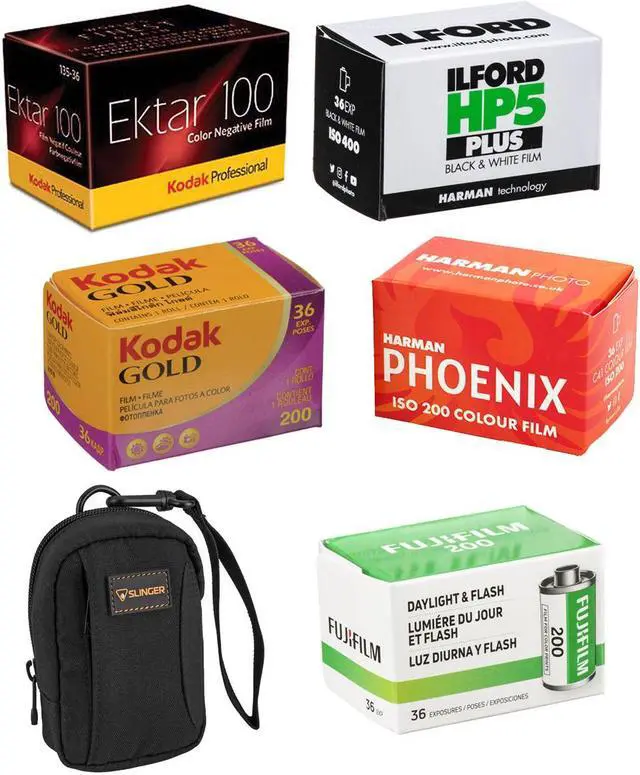 Main image of Kodak Ektar 100 Film with HP-5 Plus 400, Kodacolor Gold 200, 200 Color Film, Bag