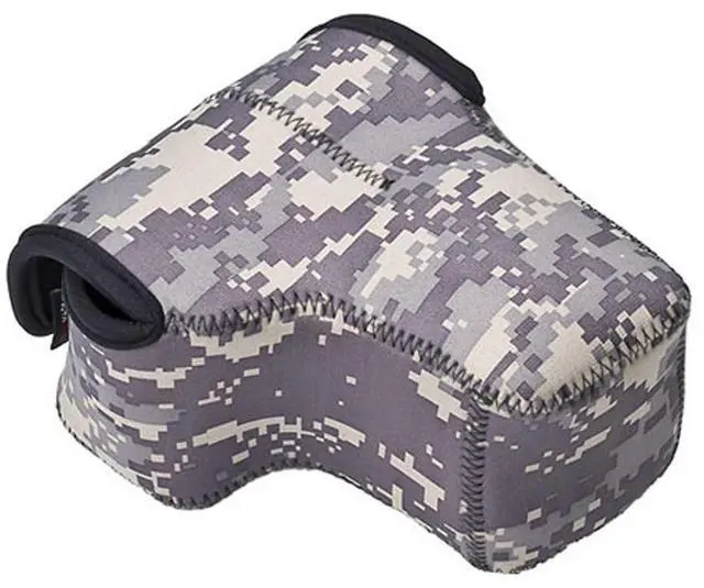 Main image of LensCoat Neoprene BodyBag Compact with Lens Cover, Designed for a Compact Camera Body with Lens up to 4.5" - Army Digital Camo (dc)