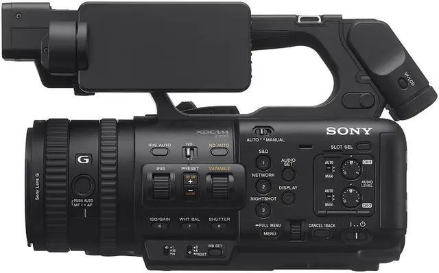 Alt view image 10 of 14 - Sony PXW Z200 Solid State Handheld 4K Black Camcorder with Exmor RS CMOS Sensor