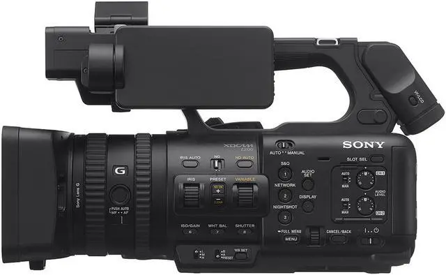 Alt view image 11 of 14 - Sony PXW Z200 Solid State Handheld 4K Black Camcorder with Exmor RS CMOS Sensor