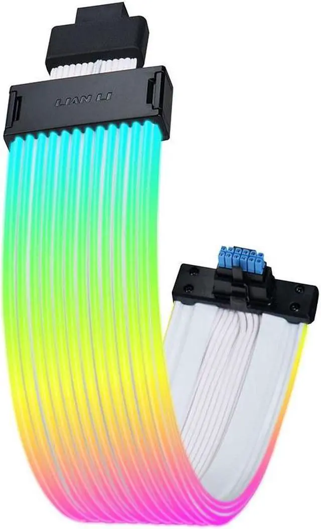 Alt view image 8 of 14 - Lian Li Strimer Wireless 16 Pin (PW16-121W) - Addressable RGB Power Extension Cable - 2.4 GHz Wireless Control with 370mm; 14.56 Inch length  - LED Strip - Wireless Controller NOT Included & Required