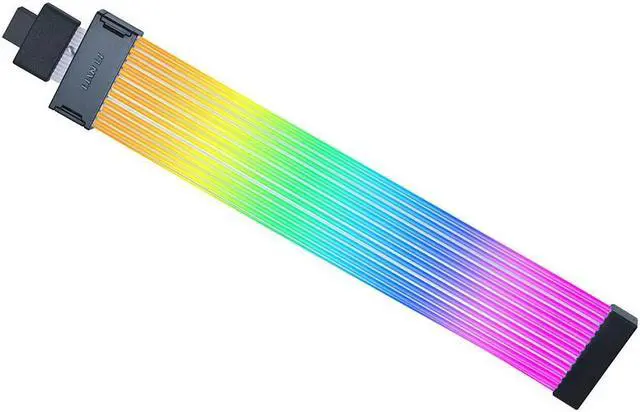 Alt view image 12 of 14 - Lian Li Strimer Wireless 16 Pin (PW16-121W) - Addressable RGB Power Extension Cable - 2.4 GHz Wireless Control with 370mm; 14.56 Inch length  - LED Strip - Wireless Controller NOT Included & Required