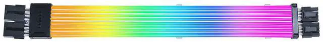 Alt view image 6 of 8 - Lian Li Strimer Wireless 8 Pin (PW8-1W) - Addressable RGB Power Extension Cable - 2.4 GHz Wireless Control with 382mm; 15.03 Inch length - LED Strip - Wireless Controller NOT Included & Required
