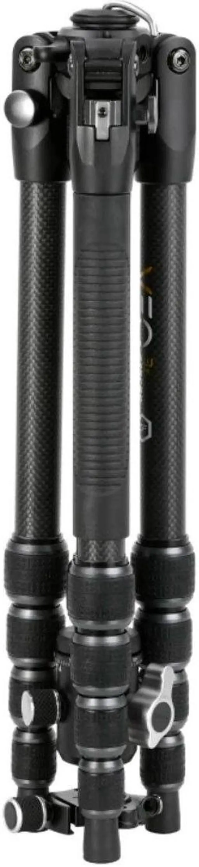 Alt view image 4 of 4 - Vanguard VEO 3T 235CBP 5-Section Middle-Sized Carbon Fiber Travel Tripod with Ball Head and Pan Handle, Black