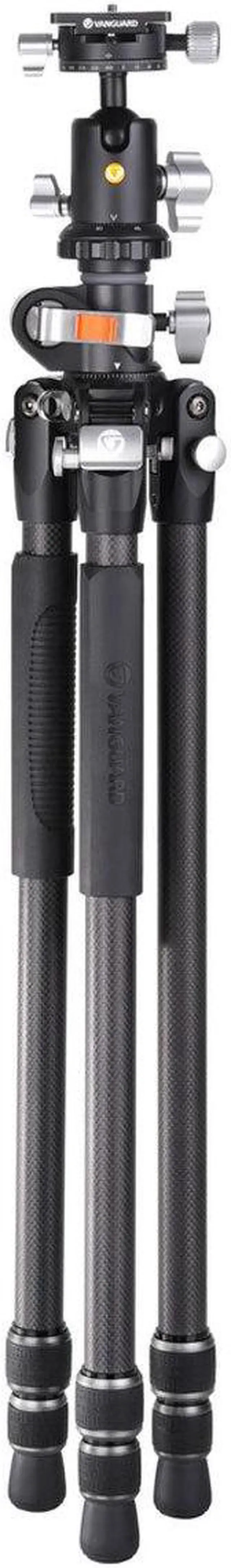 Alt view image 2 of 5 - Vanguard VEO 3+ 263CB 160S 3-Section Carbon Fiber Tripod with Ball Head, Black