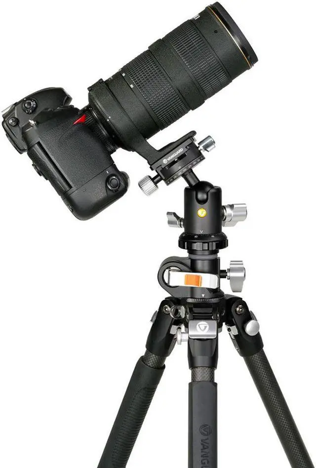 Alt view image 4 of 5 - Vanguard VEO 3+ 263CB 160S 3-Section Carbon Fiber Tripod with Ball Head, Black
