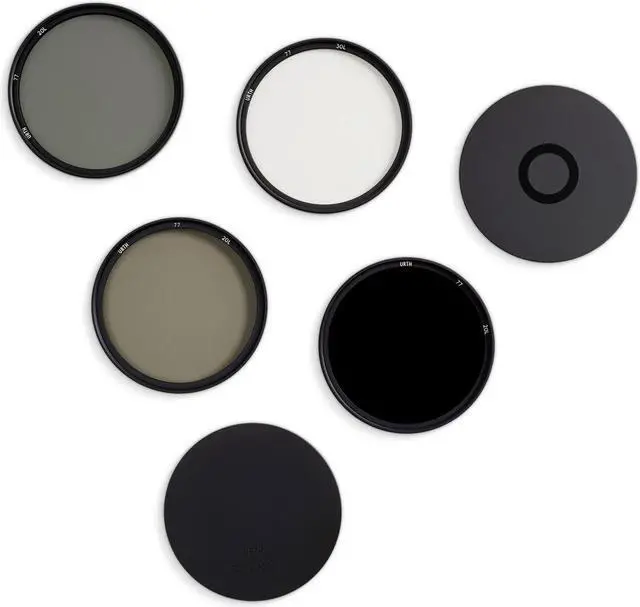 Alt view image 3 of 6 - Urth 77mm Essentials Filters Kit Plus+ with UV, CPL, ND8 and ND1000 Filters
