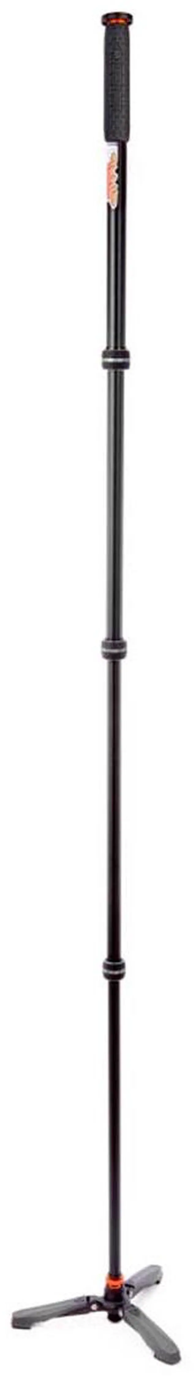 Alt view image 7 of 13 - 3 legged thing punks trent 2.0 monopod with docz2 foot spreader kit - lightweight magnesium alloy camera monopod with multiple uses for heavy equipment - grey