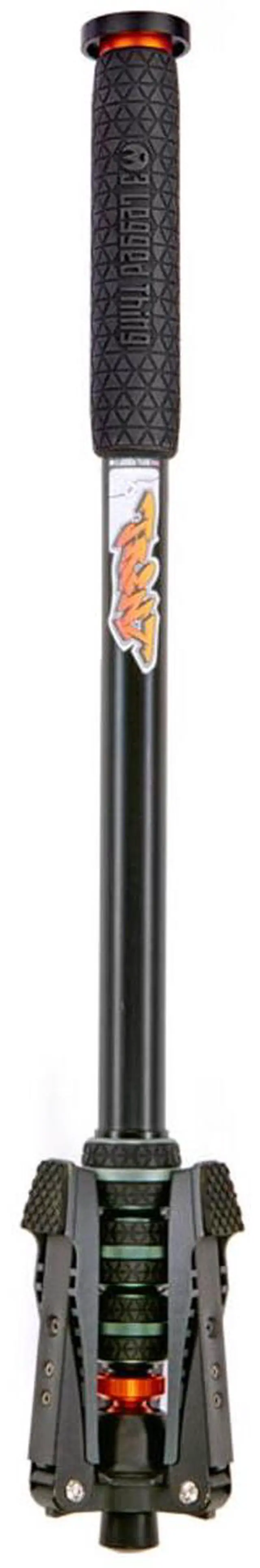 Alt view image 8 of 13 - 3 legged thing punks trent 2.0 monopod with docz2 foot spreader kit - lightweight magnesium alloy camera monopod with multiple uses for heavy equipment - grey