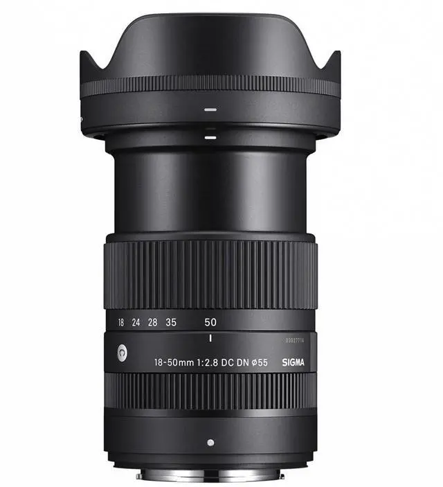 Alt view image 5 of 5 - Sigma 18-50mm f/2.8 DC DN Contemporary Lens for Fujifilm X, Bundle with 55mm Multi Coated UV Slim Filter, Microfiber Cleaning Cloth