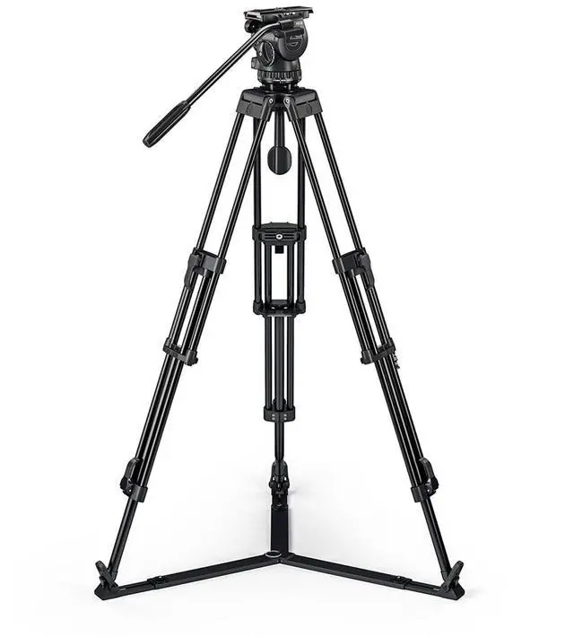 Alt view image 2 of 7 - Sachtler FSB 6 MK II Fluid Head with ENG 75/2 D HD 3-Section Aluminum Tripod and SP 75 Ground Spreader