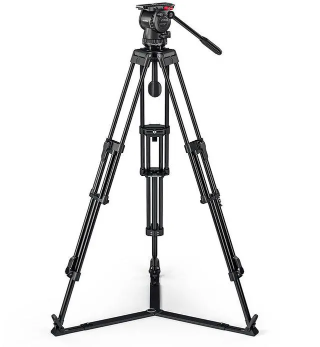 Alt view image 4 of 7 - Sachtler FSB 6 MK II Fluid Head with ENG 75/2 D HD 3-Section Aluminum Tripod and SP 75 Ground Spreader