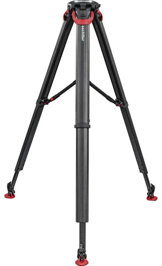 Main image of Sachtler flowtech 100 3-Section Carbon Fiber Tripod with Mid-Level Spreader