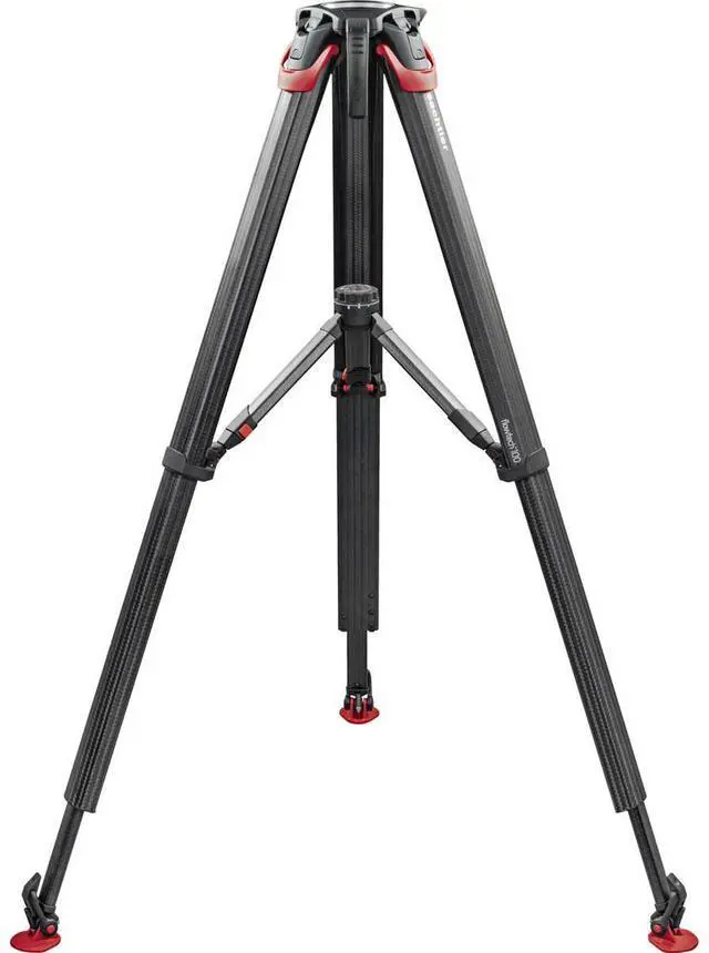 Alt view image 2 of 7 - Sachtler flowtech 100 3-Section Carbon Fiber Tripod with Mid-Level Spreader