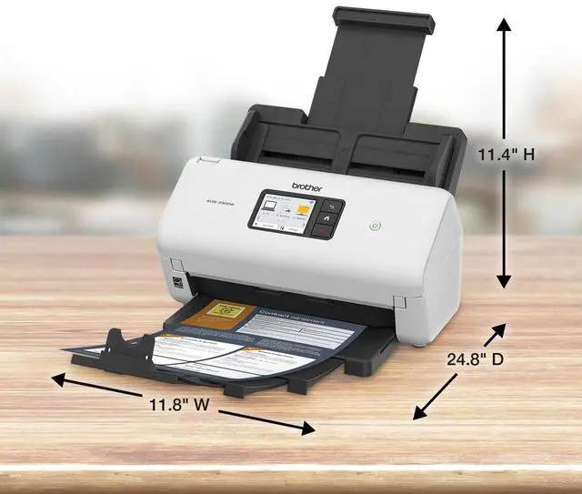 Alt view image 8 of 10 - Brother ADS3300W 24 bit 600 x 600 dpi Wireless High-Speed Desktop Scanner for Small Office & Home Office Professionals