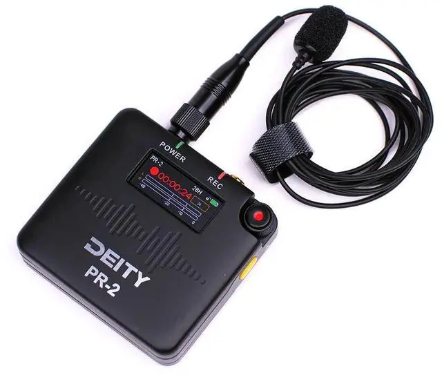 Main image of Deity Microphones PR-2 32-Bit Float Pocket Audio Recorder with Lavalier Microphone