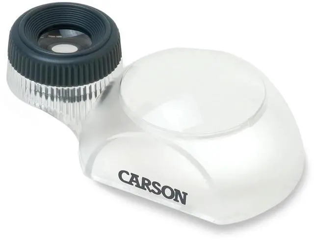 Main image of Carson DV-30 DualView 3x Stand Magnifier with 12x Focusing Loupe