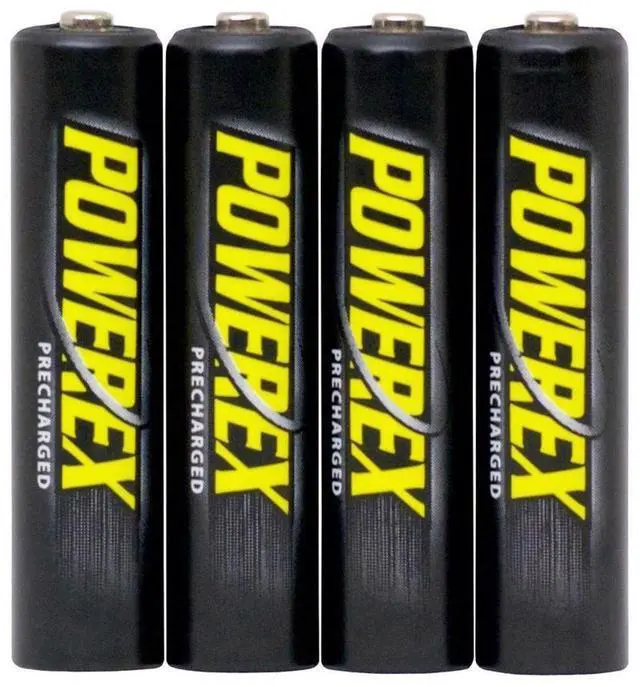 Alt view image 3 of 4 - Maha Powerex MHRAAAP4 4-pack 1000mAh AAA Ni-MH Rechargeable Batteries