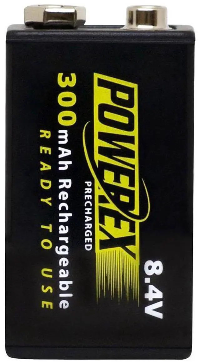 Alt view image 3 of 4 - Maha Powerex MHR84VP 1-pack 300mAh 9V Ni-MH Rechargeable Batteries