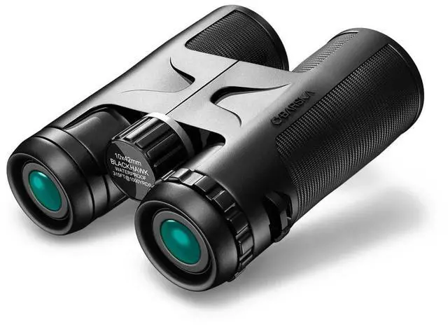 Alt view image 11 of 11 - Barska 10x42 WP Blackhawk Green Lens Binoculars Black AB11842