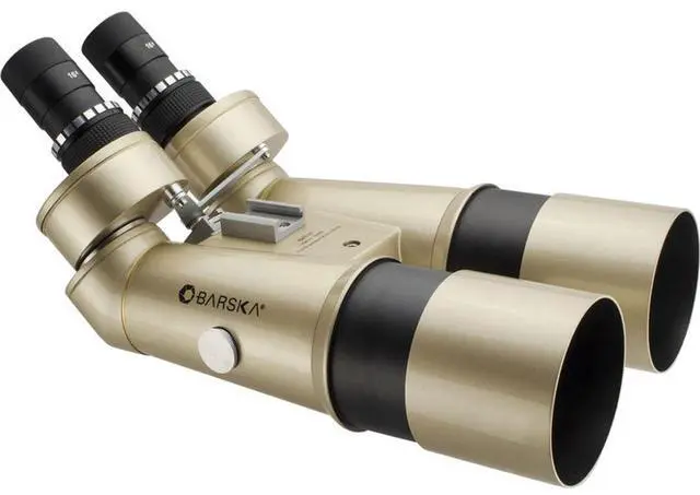 Alt view image 2 of 6 - Barska 16x70 Encounter Series Waterproof Porro Prism Jumbo Binocular Telescope with 2.8 Degree Angle of View, Glossy Champagne