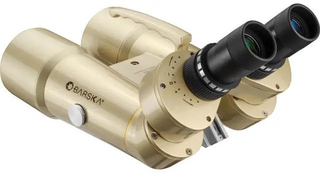 Alt view image 3 of 6 - Barska 16x70 Encounter Series Waterproof Porro Prism Jumbo Binocular Telescope with 2.8 Degree Angle of View, Glossy Champagne