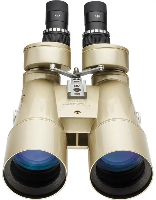Alt view image 5 of 6 - Barska 16x70 Encounter Series Waterproof Porro Prism Jumbo Binocular Telescope with 2.8 Degree Angle of View, Glossy Champagne