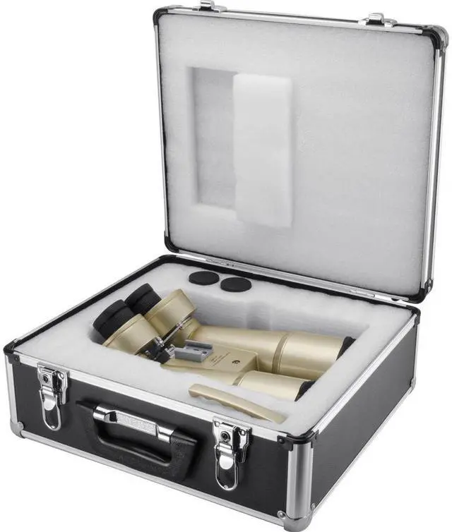 Alt view image 6 of 6 - Barska 16x70 Encounter Series Waterproof Porro Prism Jumbo Binocular Telescope with 2.8 Degree Angle of View, Glossy Champagne