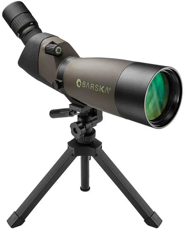 Main image of Barska 20-60x80 WP Blackhawk Spotting Scope with Tripod, Angled, Porro Prism, Multi-coated, Waterproof, Fogproof