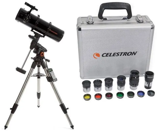 Main image of Celestron Advanced VX 6" Newtonian Telescope - with Deluxe Accessory Kit (5 Celestron Plossl Eyepieces, 1.25" Barlow Lens, 1.25" Filter Set, Accessory Carry Case