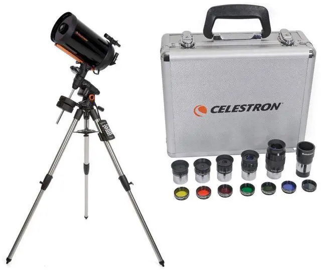 Main image of Celestron Advanced VX 9.25" Schmidt-Cassegrain Telescope - with Deluxe Accessory Kit (5 Celestron Plossl Eyepieces, 1.25" Barlow Lens, 1.25" Filter Set, Accessory Carry Case