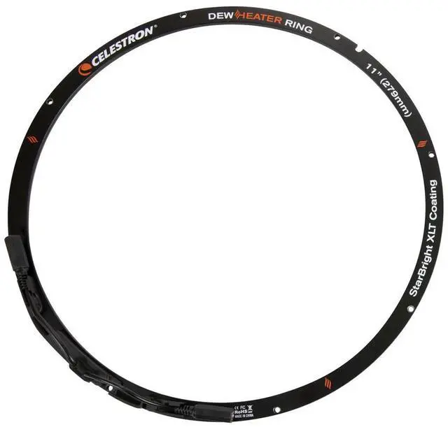 Alt view image 2 of 6 - Celestron - Dew Heater Ring - Aluminum Dew Prevention - Compatible 11  Schmidt-Cassegrain  EdgeHD  RASA Telescope Black