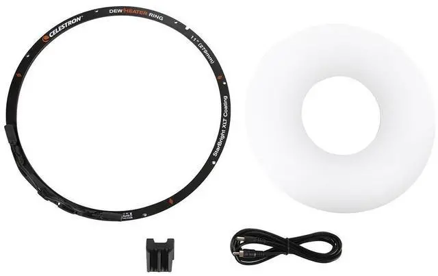 Alt view image 6 of 6 - Celestron - Dew Heater Ring - Aluminum Dew Prevention - Compatible 11  Schmidt-Cassegrain  EdgeHD  RASA Telescope Black