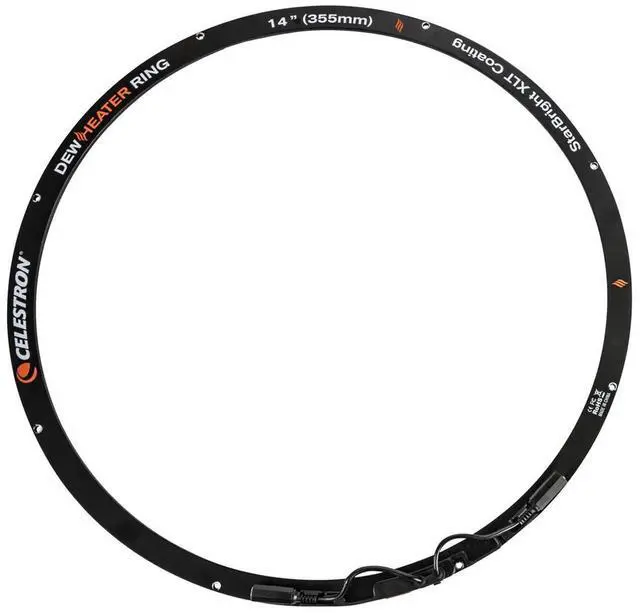 Alt view image 2 of 6 - Celestron - Dew Heater Ring - Aluminum Dew Prevention - Compatible 14  Schmidt-Cassegrain  EdgeHD  RASA Telescope Black