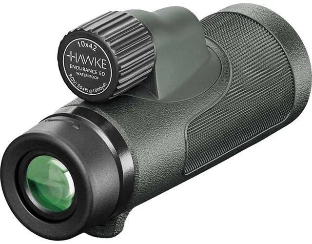 Alt view image 3 of 5 - Hawke Sport Optics Endurance ED 10x42 Monocular, Green,
