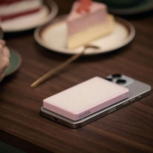 Alt view image 5 of 7 - Godox MA5R RGB LED Light and Power Bank (Black) #MA5R BLACK