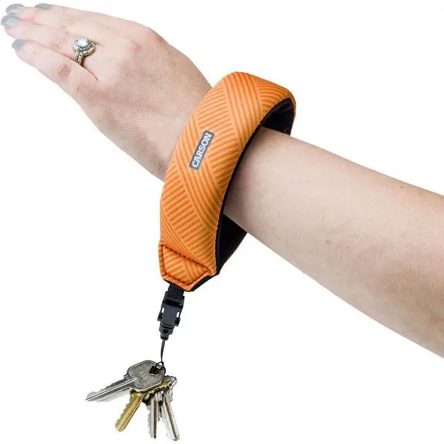 Alt view image 2 of 4 - Carson Floating Wrist Strap with Foam-Core Technology, Coral #FA-20(02)