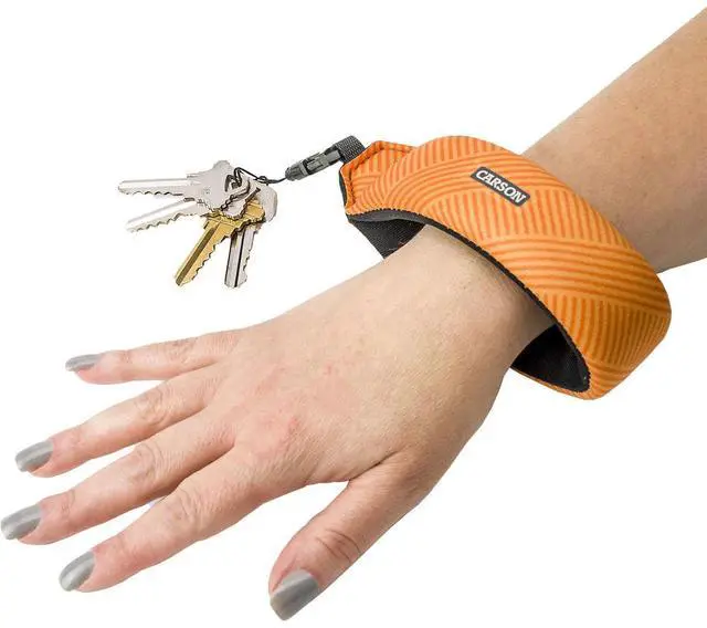 Alt view image 3 of 4 - Carson Floating Wrist Strap with Foam-Core Technology, Coral #FA-20(02)