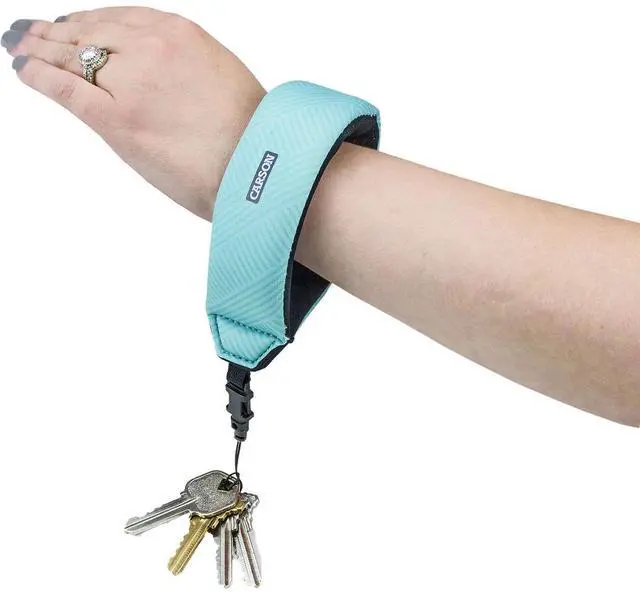 Alt view image 3 of 4 - Carson Floating Wrist Strap with Foam-Core Technology, Seafoam #FA-20(04)