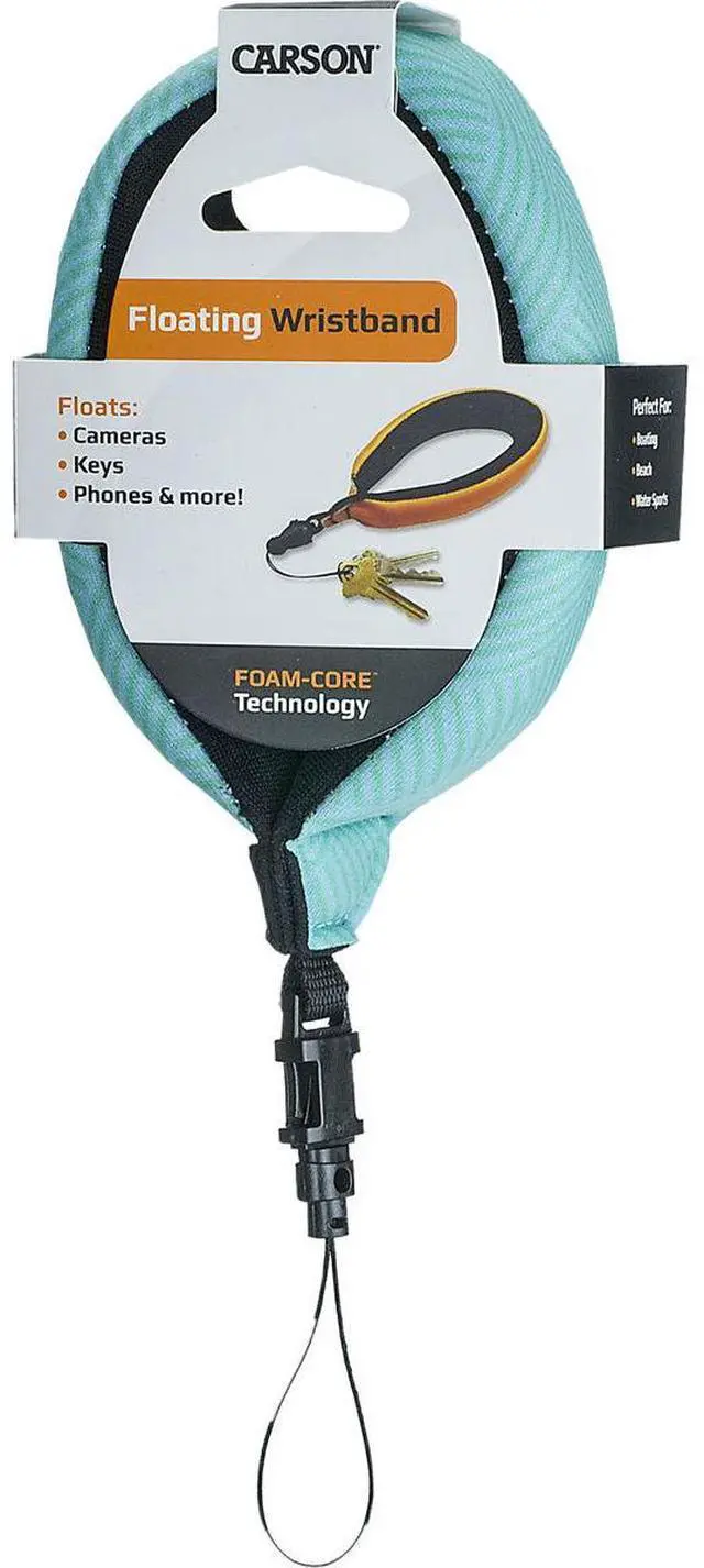 Alt view image 4 of 4 - Carson Floating Wrist Strap with Foam-Core Technology, Seafoam #FA-20(04)