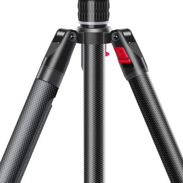 Alt view image 5 of 7 - Came-TV TP-501C 3-Section Carbon Fiber Video Tripod with Fluid Head